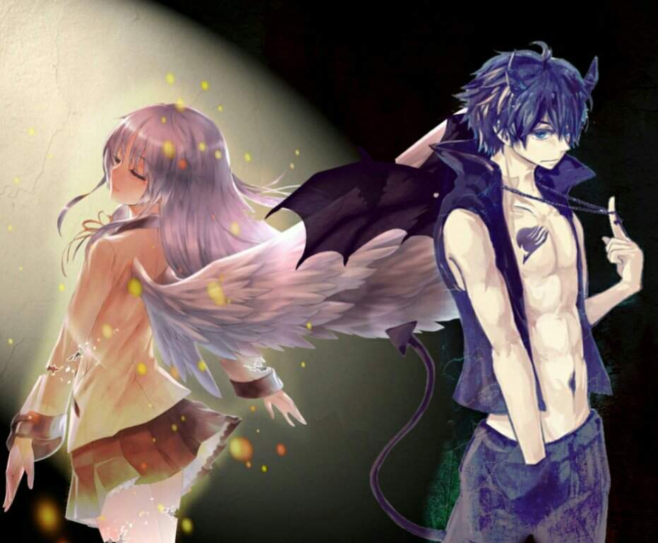 Angel vs demon anime