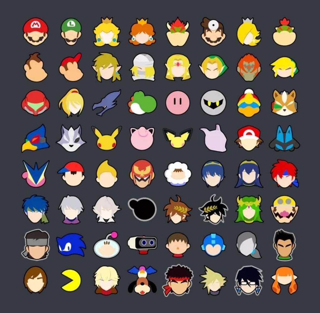 all smash 4 character stock icons