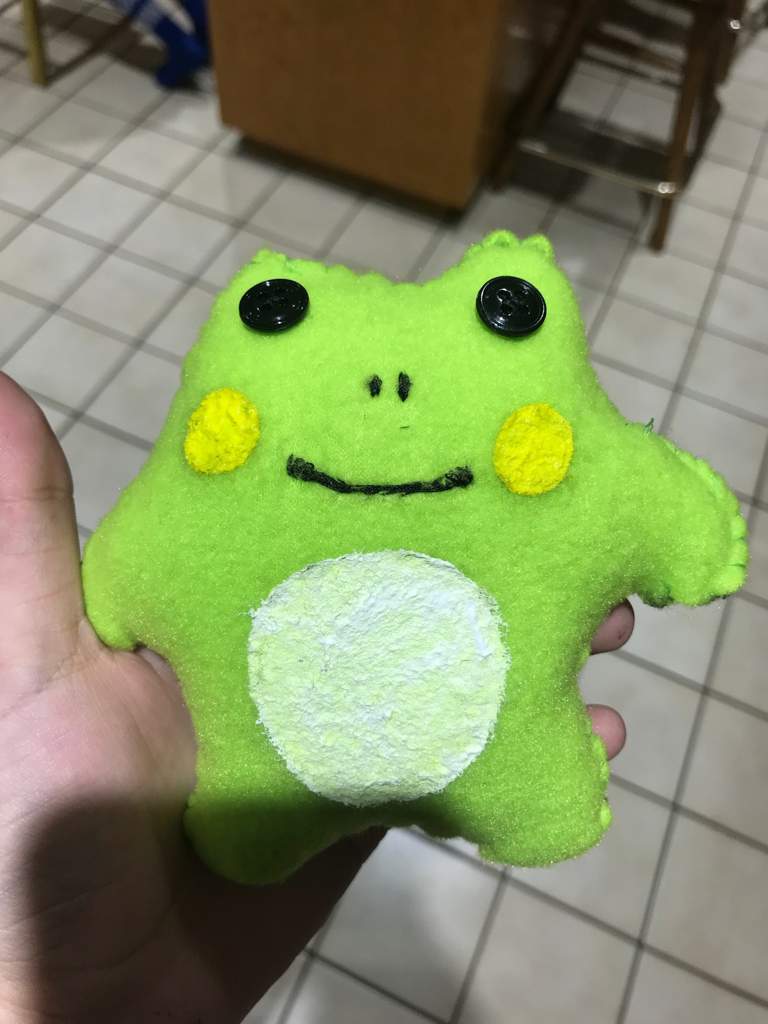 matching frog plush