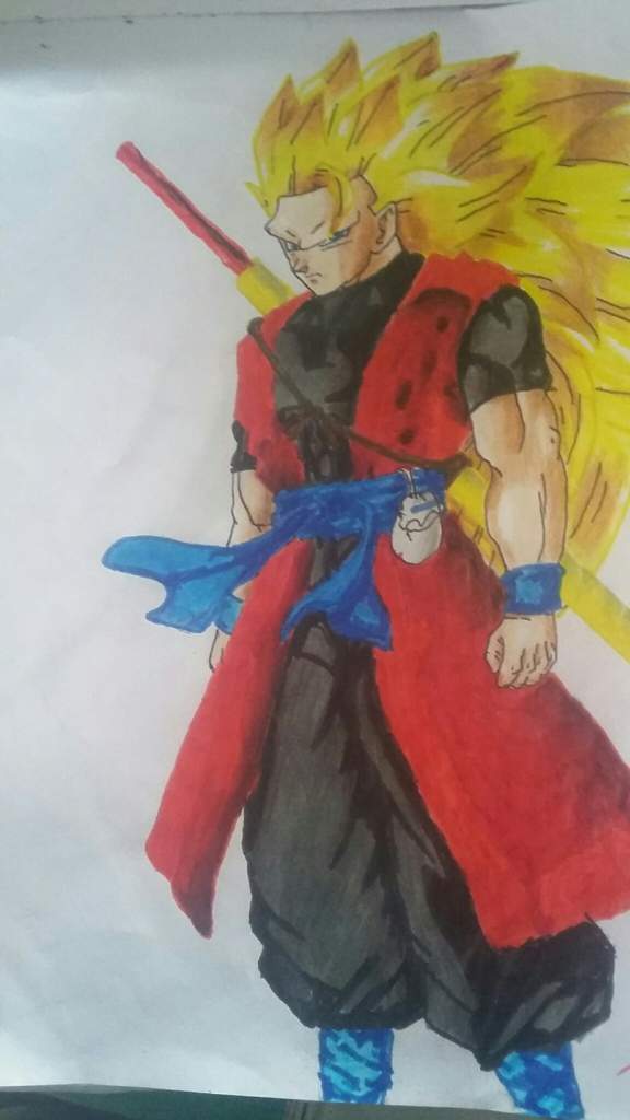 Goku Ssj Fase 3 Herido Dbs By Jaredsongohan Dragon Ball Z Kai Gt