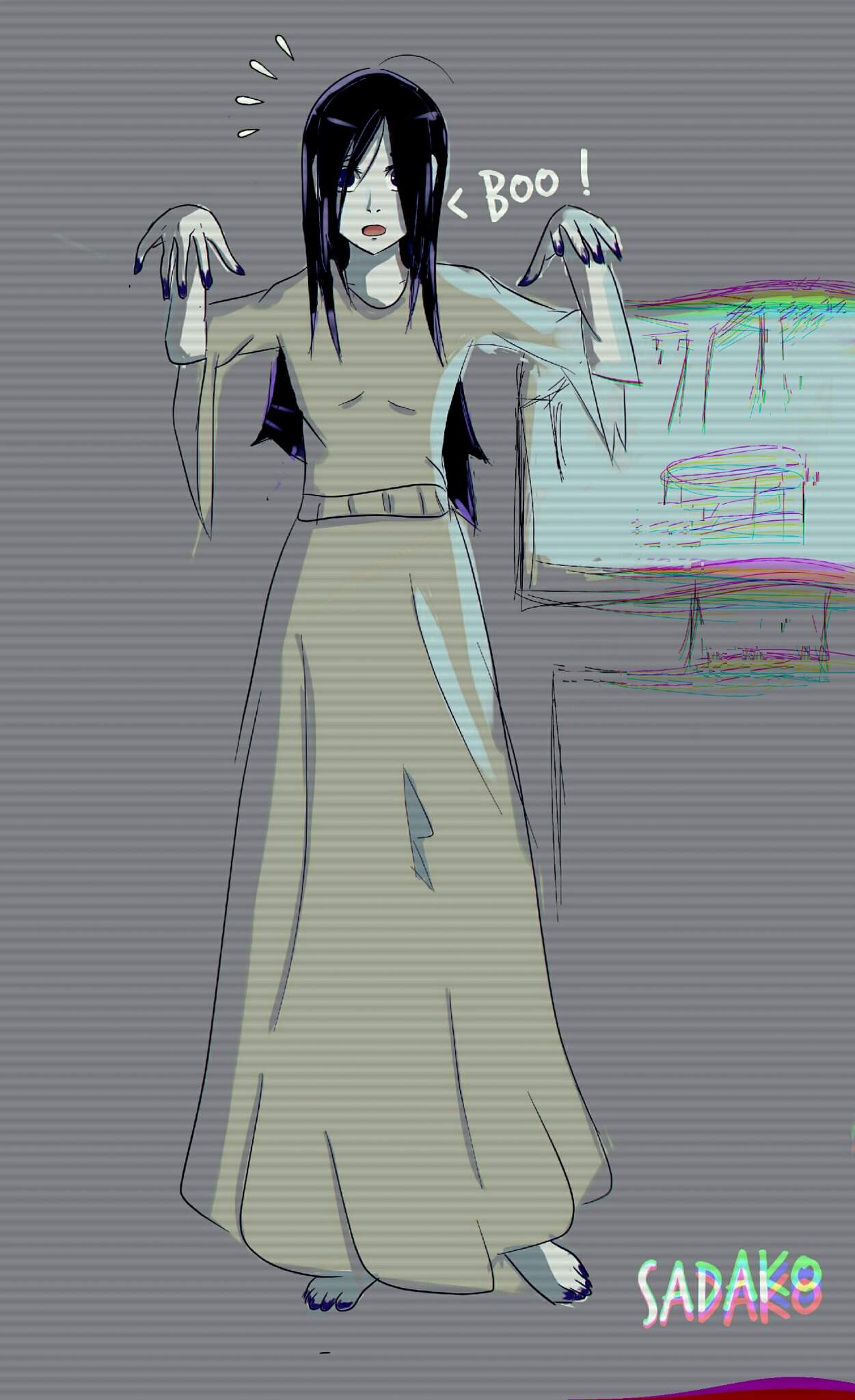 Sadako drawing | Horror Amino