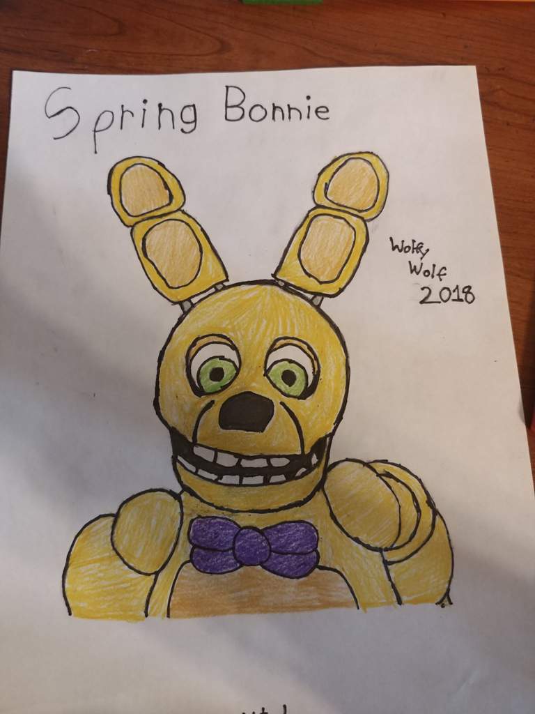 Spring Bonnie is finished. I used a base of Springtrap to make it. The