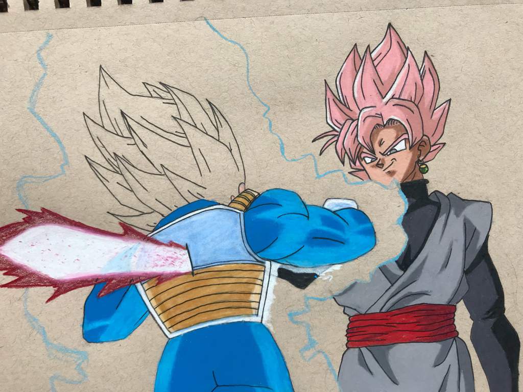 Goku Black Vs Vegeta Drawing Dragonballz Amino 