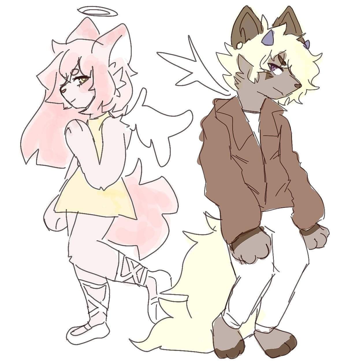 angel girl and demon boy | Adopts Amino