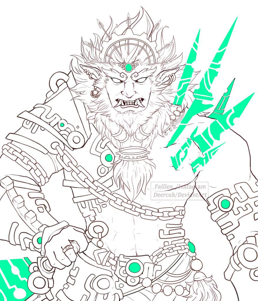 ganondorf coloring pages