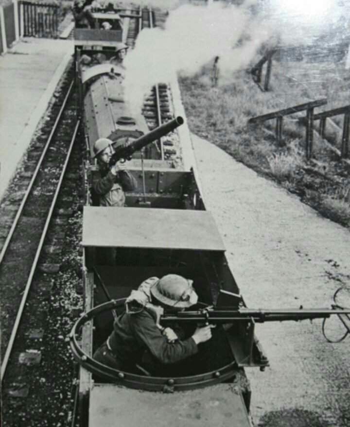 <em>Despite its comical size, the mini armored train proved to be effective (Imperial War Museum)</em>