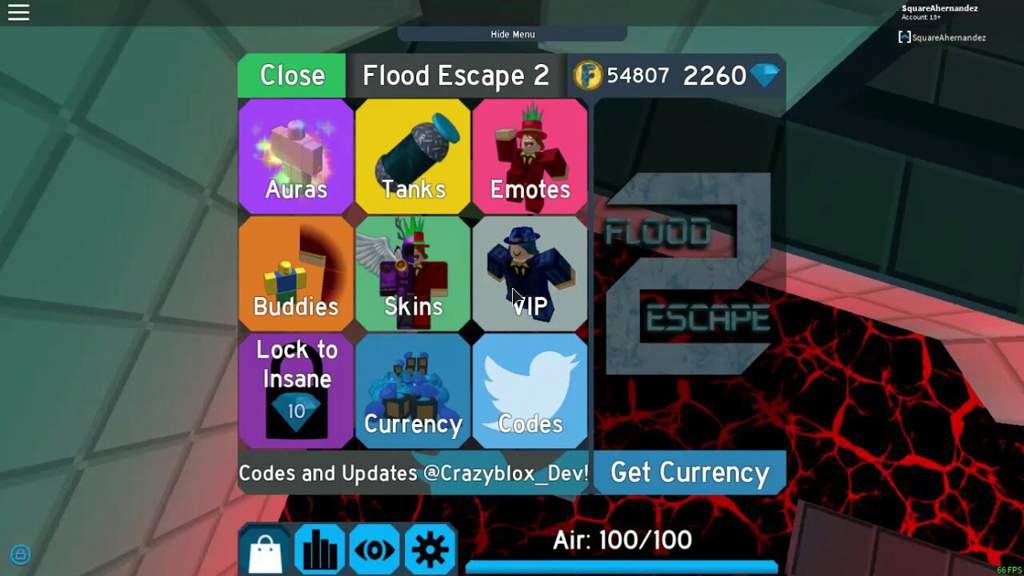Roblox Flood Escape All Codes