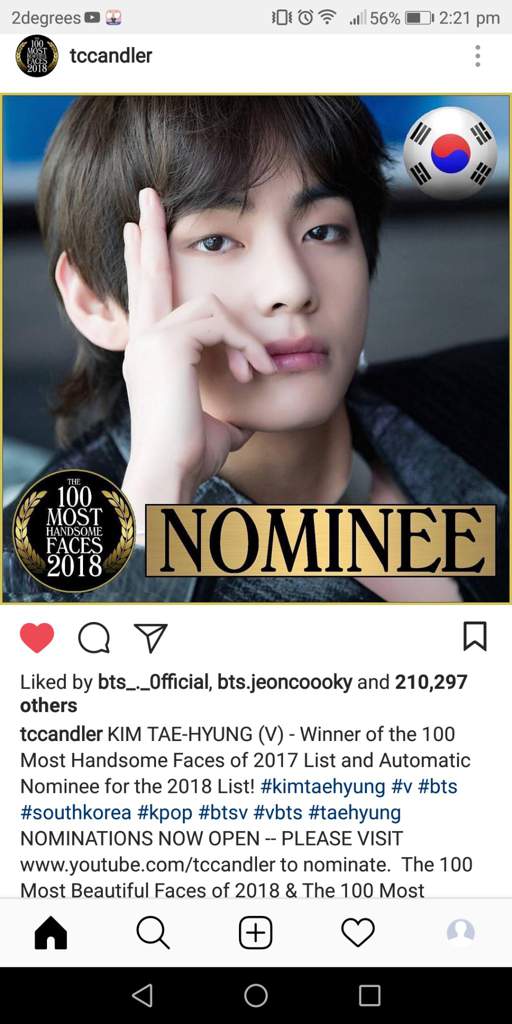 Bts Official Nominees For 100 Most Handsome Faces Of 18 Army S Amino