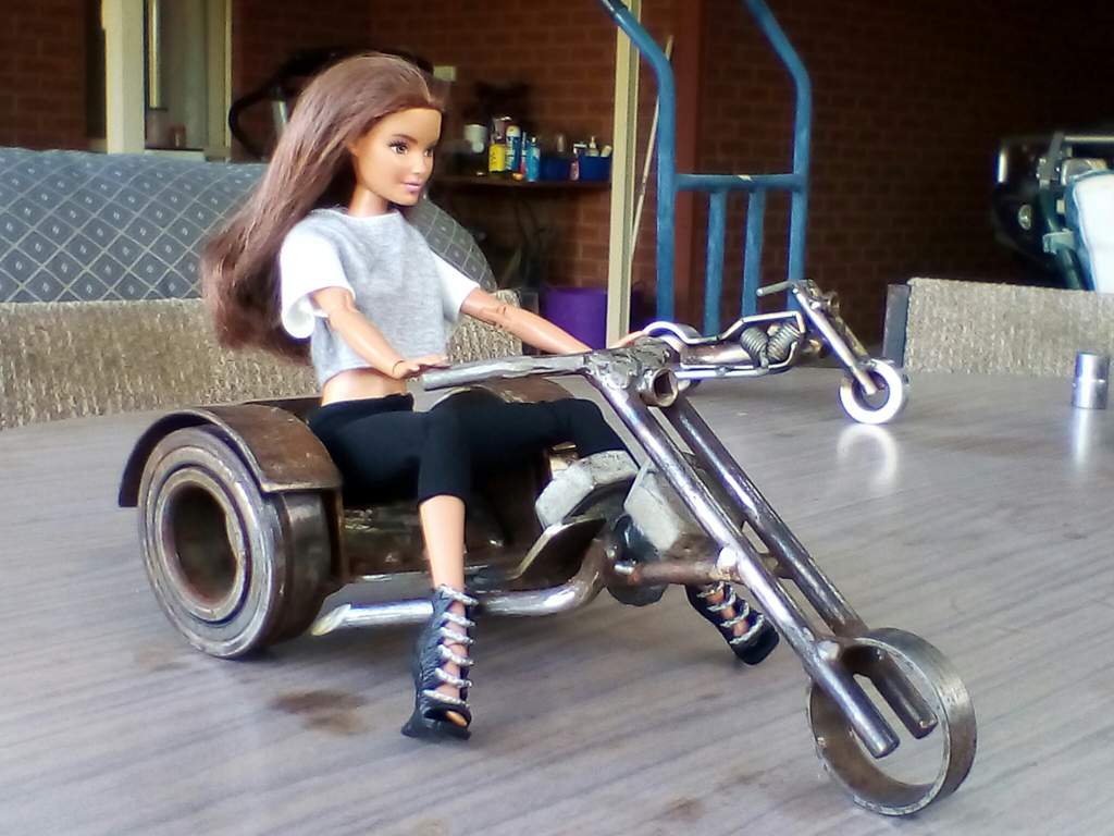 barbie on motorbike