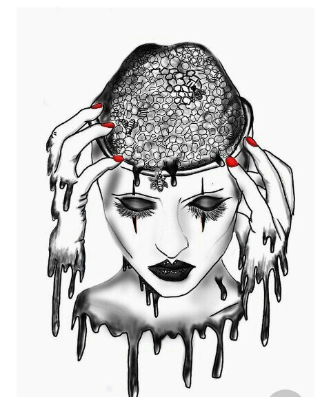 The Countess Art American Horror Story Hotel  Tatuagem lady gaga  Histórias de terror americanas Desenho surrealismo