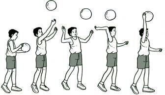 volleyball overhand serve