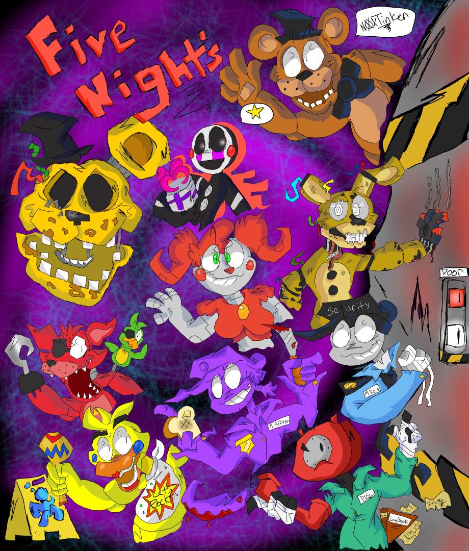 Fnaf comic poster feels like 2016 again | Five Nights At Freddy's Amino