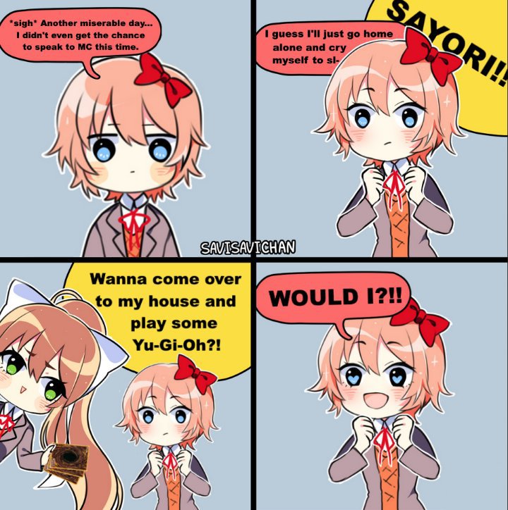 Sayori's day (by: u/woutmees on Reddit) | Doki Doki Literature Club! Amino