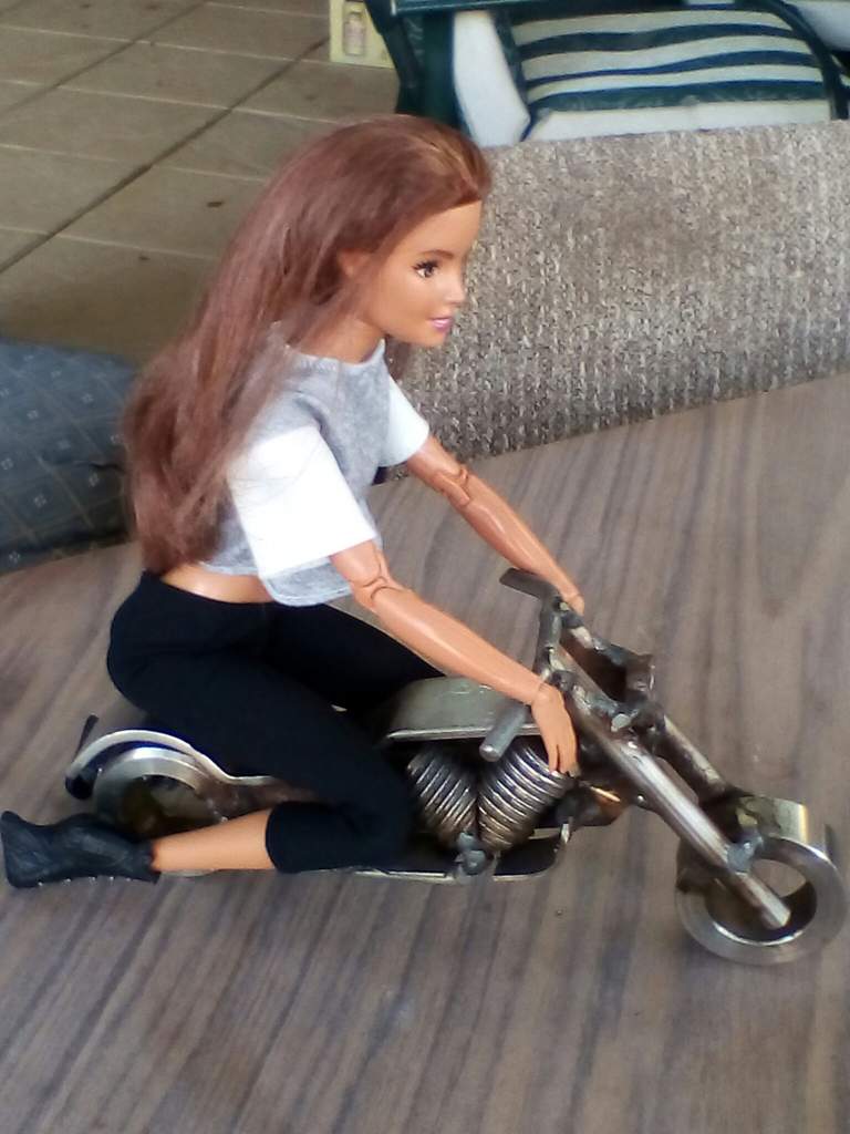 barbie on motorbike