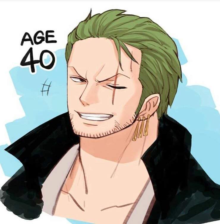 one piece luffy age 40