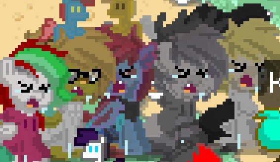 The crying team | Pony Town Amino