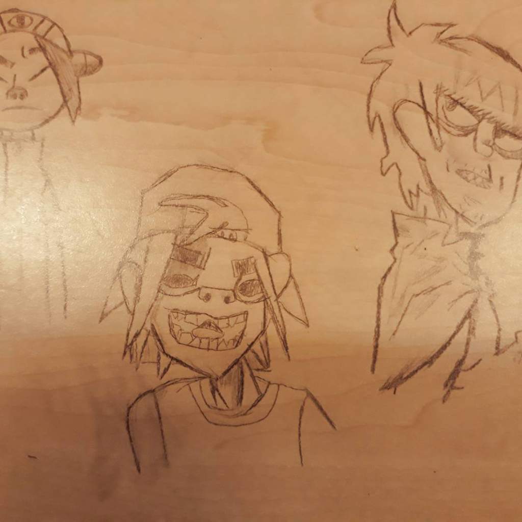 Gorillaz Drawing I Made On My School Desk Hope You Like It