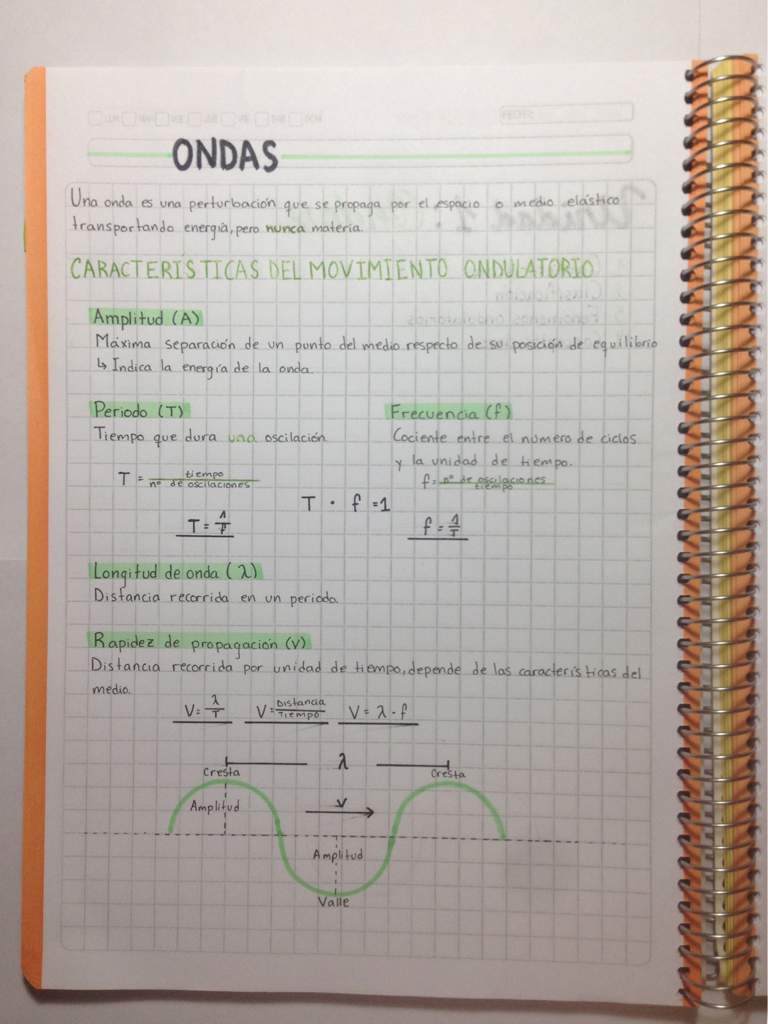 Apuntes De Física: Ondas | 📚Estudio Amino📚 Amino