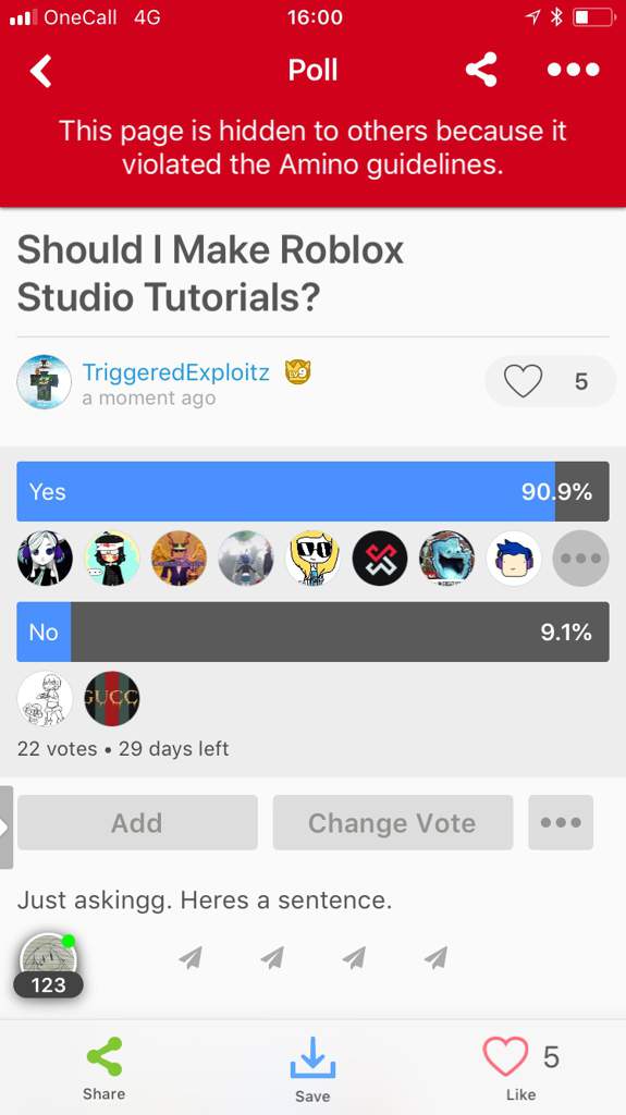 poll roblox