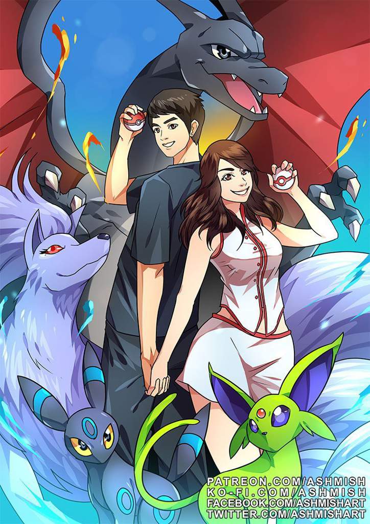 pokemon couple shirt