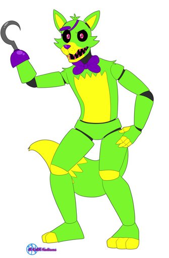 green blacklight foxy