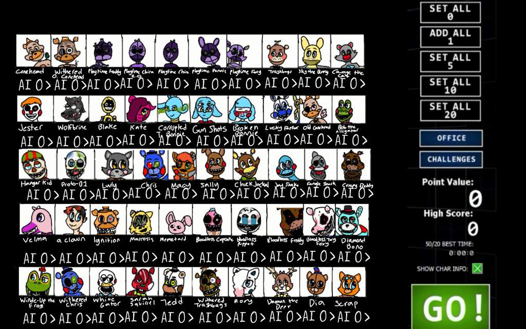Custom Ultimate Custom Night | Five Nights At Freddy's Amino