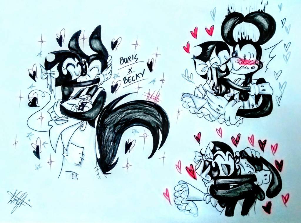 Boris X Becky 3 Bendy And The Ink Machine Amino