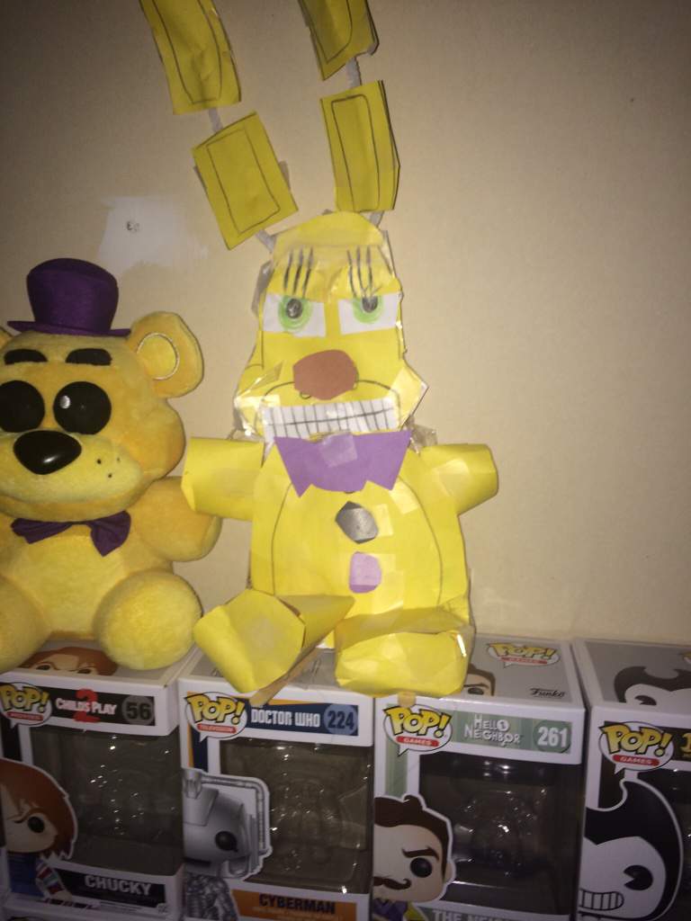 Spring bonnie paper plush | Five Nights At Freddy's Amino