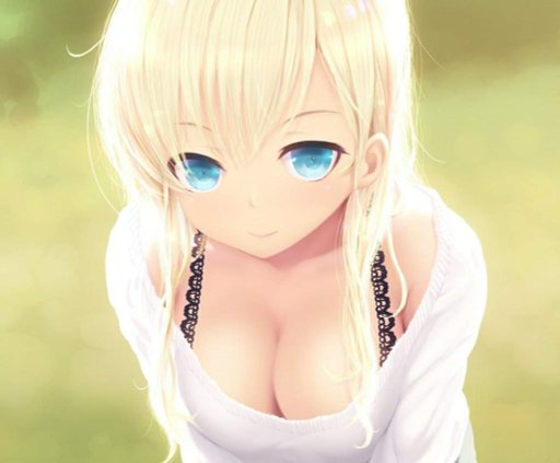 Anime girls blonde hair blue eyes