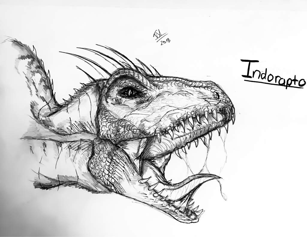 Indoraptor Illustration~ | Prehistoric Paradise Amino