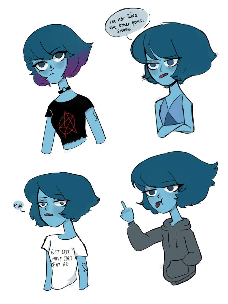 lapis lazuli haircut