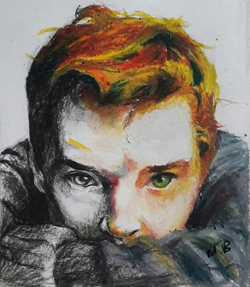 oil pastel human figure