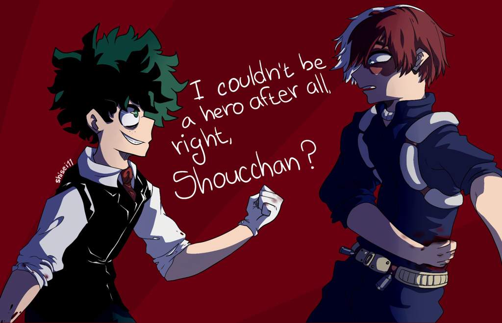 i am TodoDeku trash and villain!deku is my fav au who would've guessed...