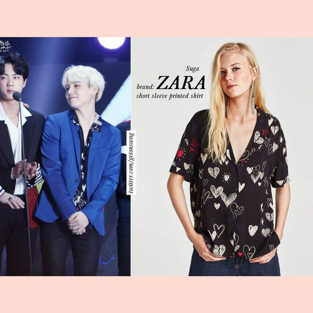 bts v zara shirt