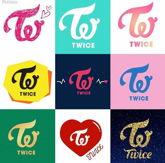 TWICE's LOGO each Era | Twice (트와이스)ㅤ Amino