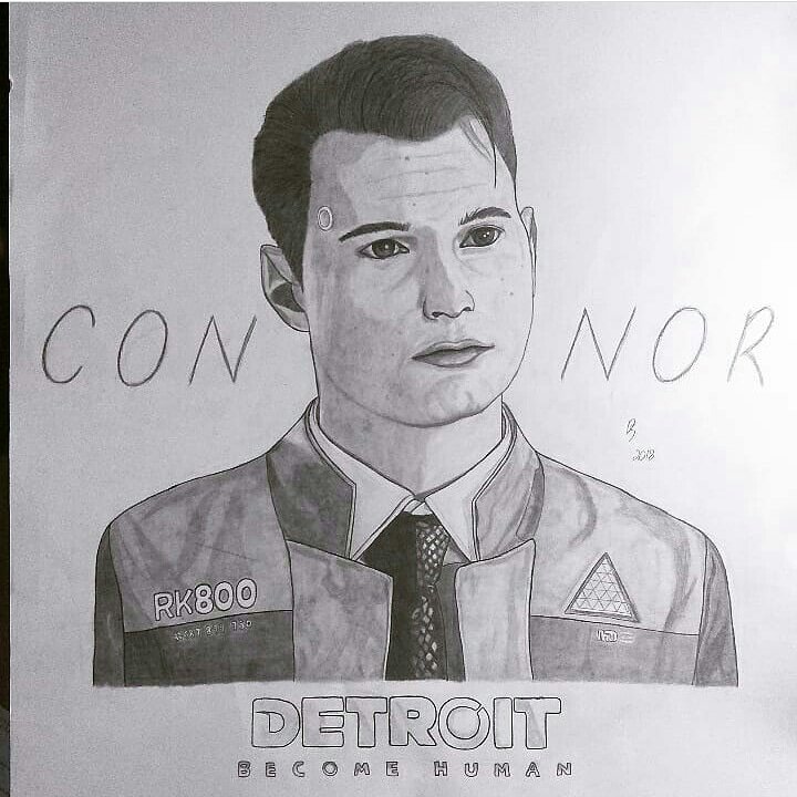 My drawing of Connor 💕 | Detroit: Become Human Amino