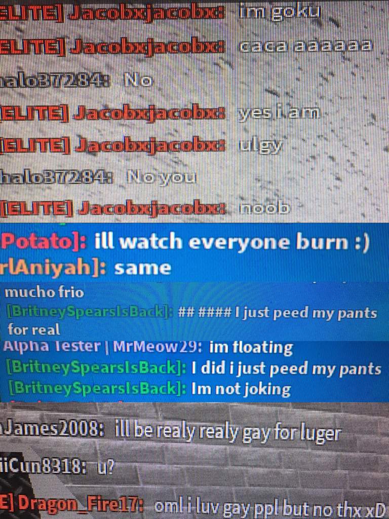 A Collection Of Strange Roblox Chats 2 Roblox Amino - my goku pants roblox