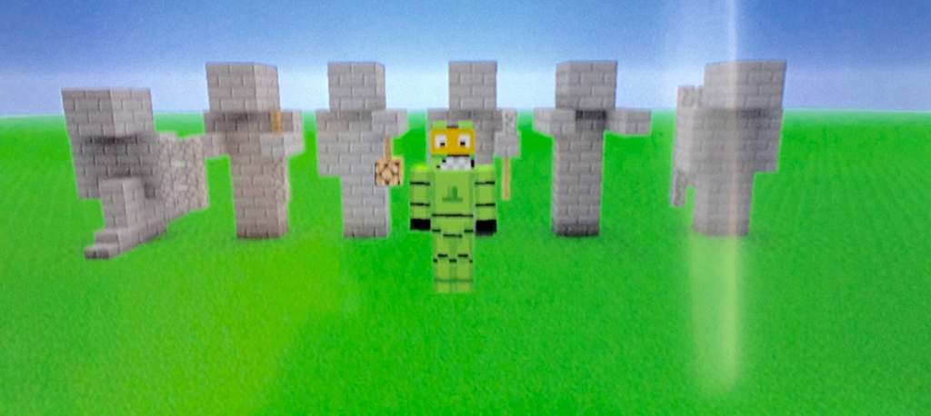 How To Build Stone Statues Minecraft Amino