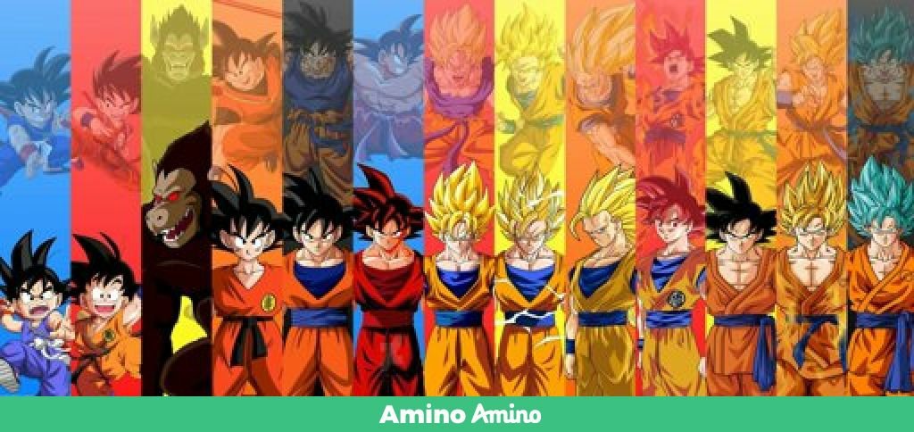 Goku y sus transformaciones hasta el blue | DRAGON BALL ESPAÑOL Amino