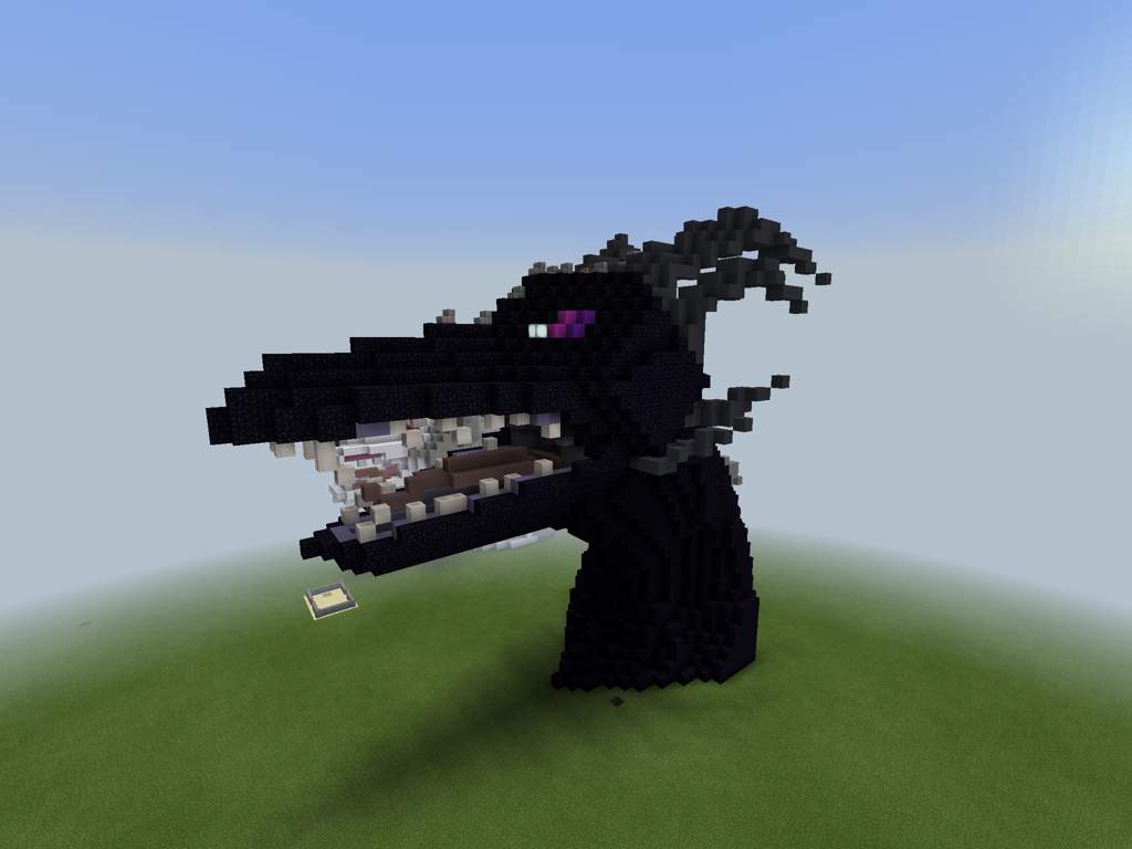 🐲EnderDragon Head | Build🐲 | Minecraft Amino