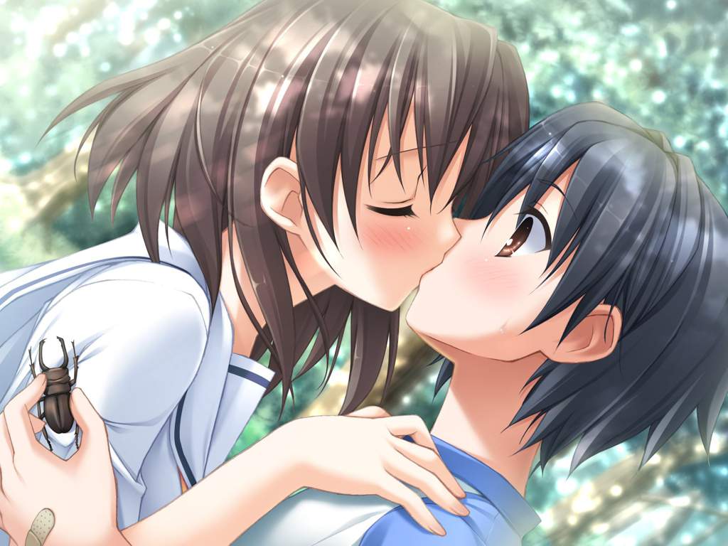 Webcam anime outdoor couple
