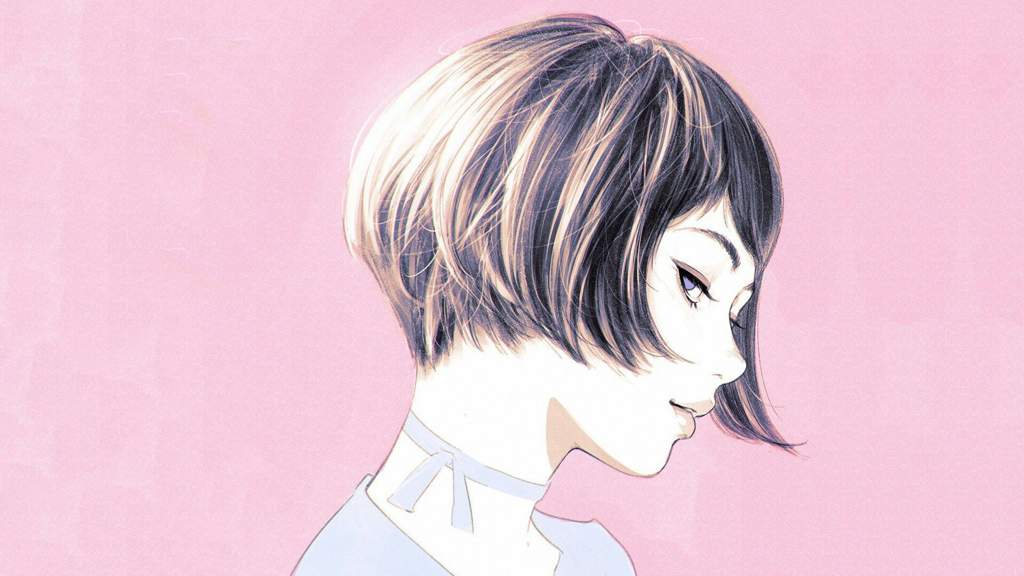 Young otngagged short hair anime