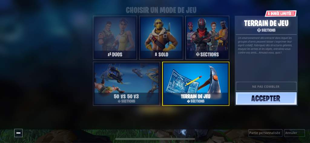 mode terrain de jeu disponible sur les serveurs asie fortnite fr amino - mode terrain de jeu fortnite