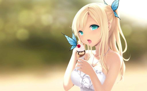 Cute blonde anime
