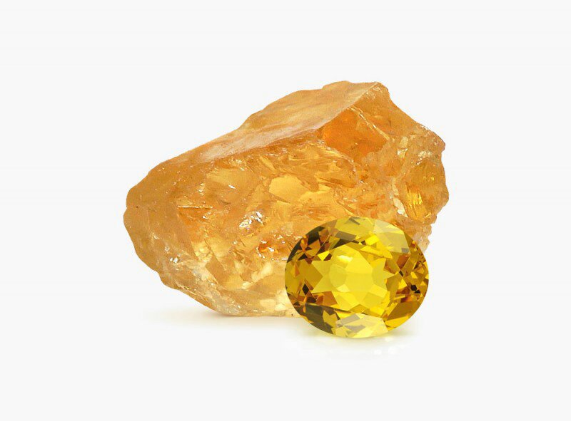 Желтый цитрин камень фото