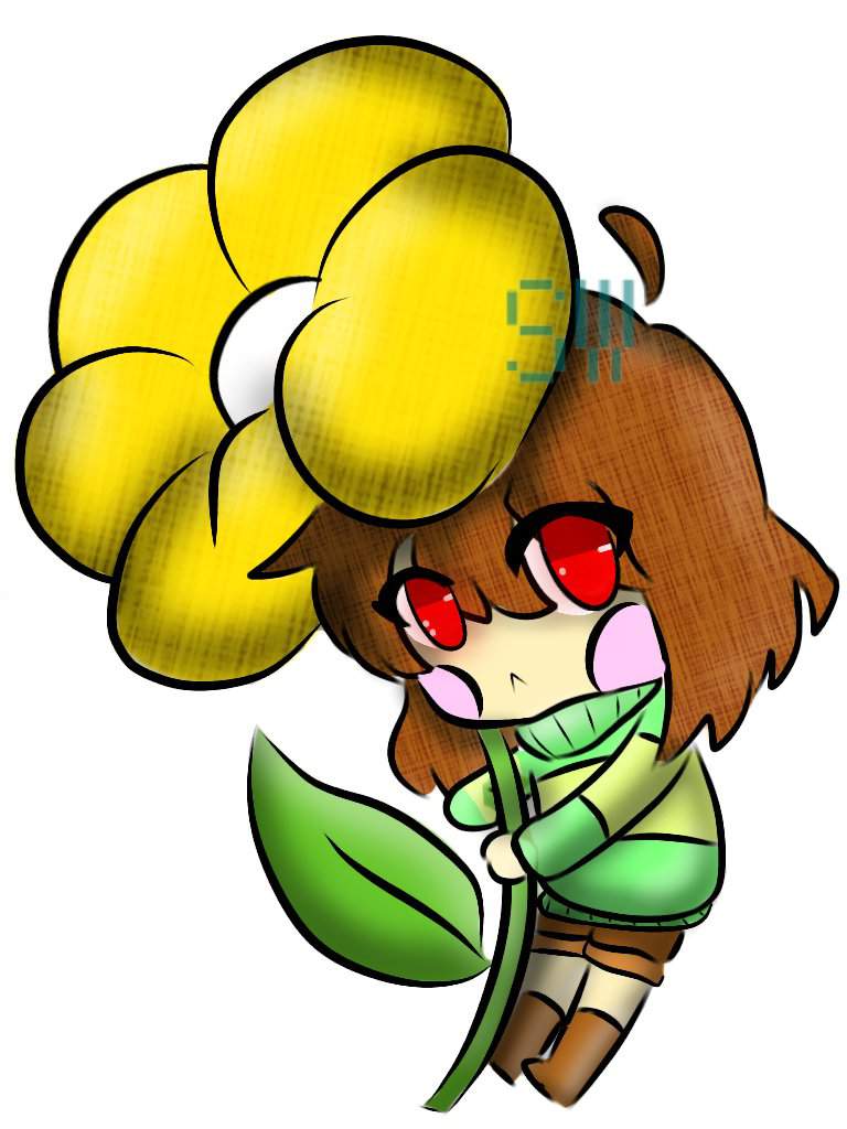 Chara and Flowers -Collaboration- | Undertale Amino