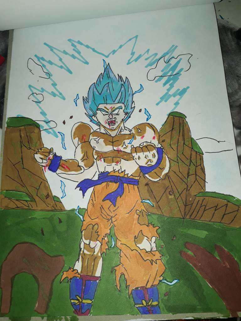 Goku Rage Drawing