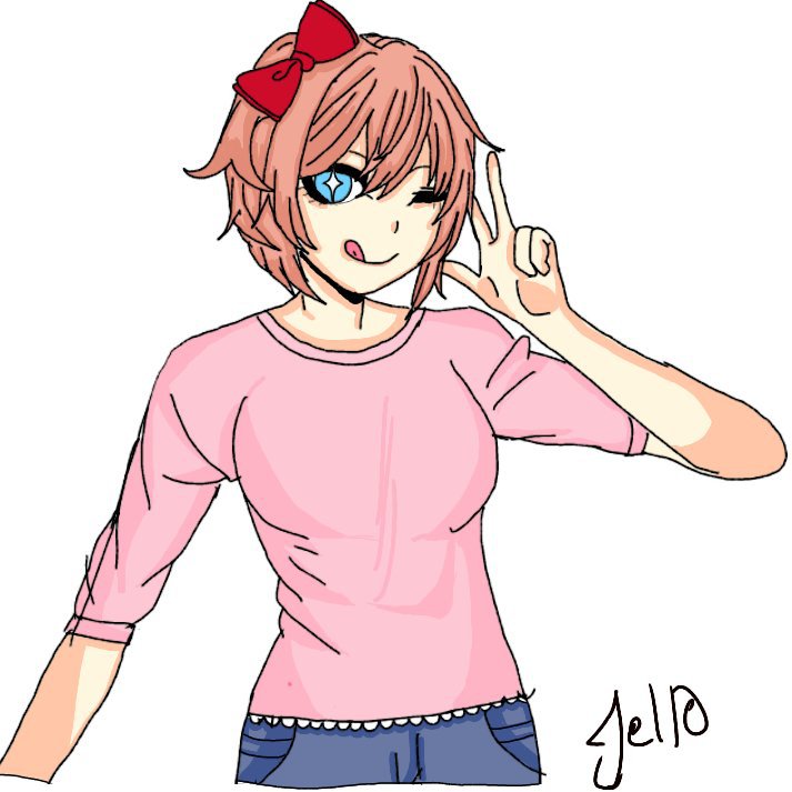 Danganronpa Style Sayori Doki Doki Literature Club Amino