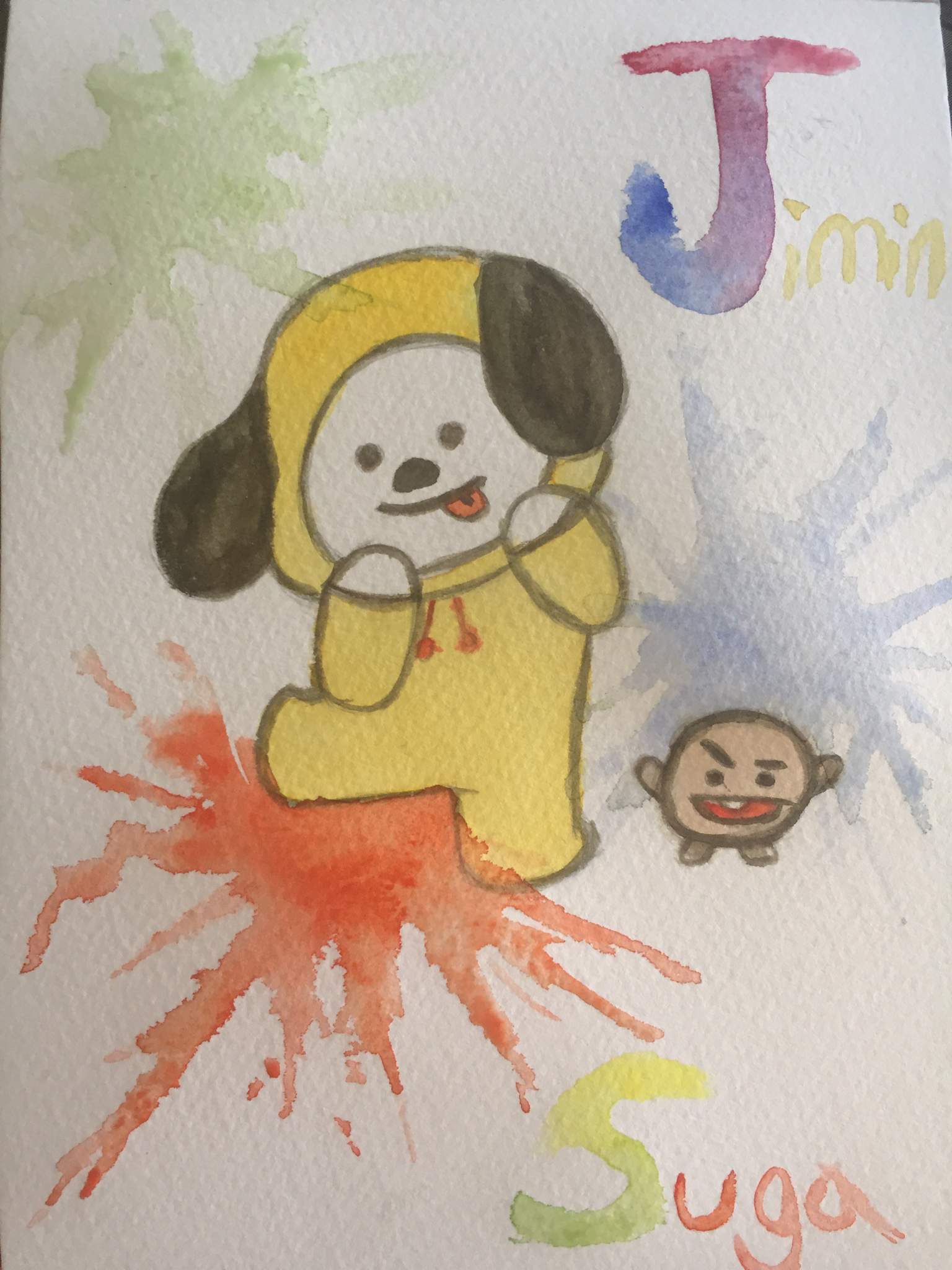 Bt21 watercolor painting | ARMY's Amino