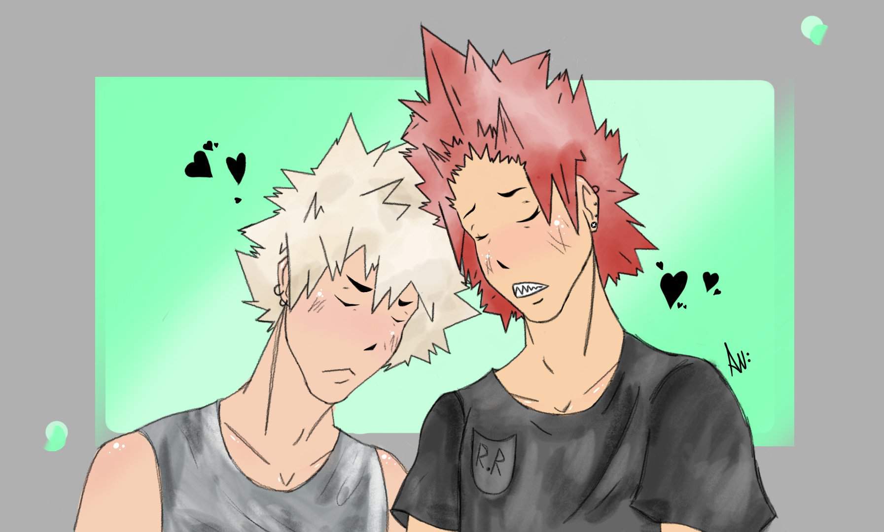 Kirishima and bakugo, the spiky bois | My Hero Academia Amino